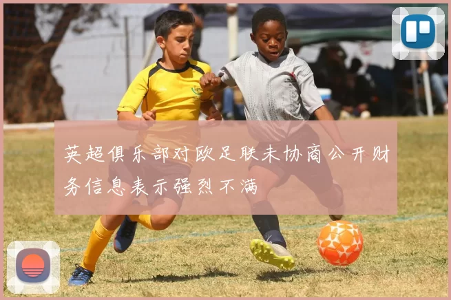 英超俱乐部对欧足联未协商公开财务信息表示强烈不满